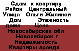 Сдам 1к квартиру › Район ­ Центральный › Улица ­ Ольги Жилиной › Дом ­ 60 › Этажность дома ­ 9 › Цена ­ 15 000 - Новосибирская обл., Новосибирск г. Недвижимость » Квартиры аренда   . Новосибирская обл.,Новосибирск г.